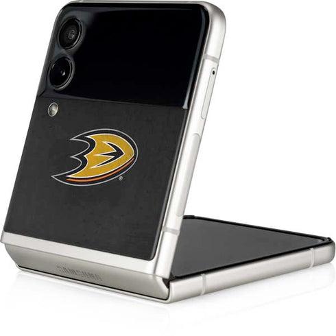 NHL Anaheim Ducks Distressed Galaxy Z Flip4 5G Skin
